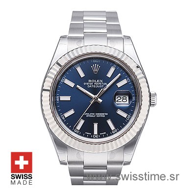 Rolex Datejust II Blue Dial Watch 