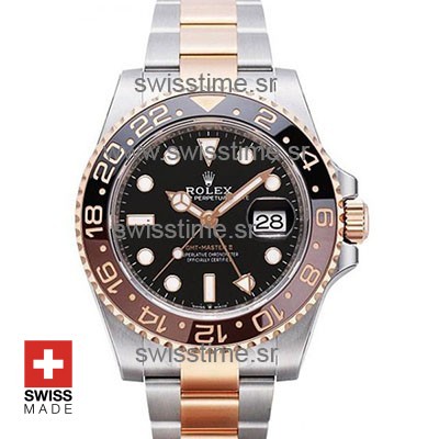 Rolex Gmt Master II Two Tone Root Beer 